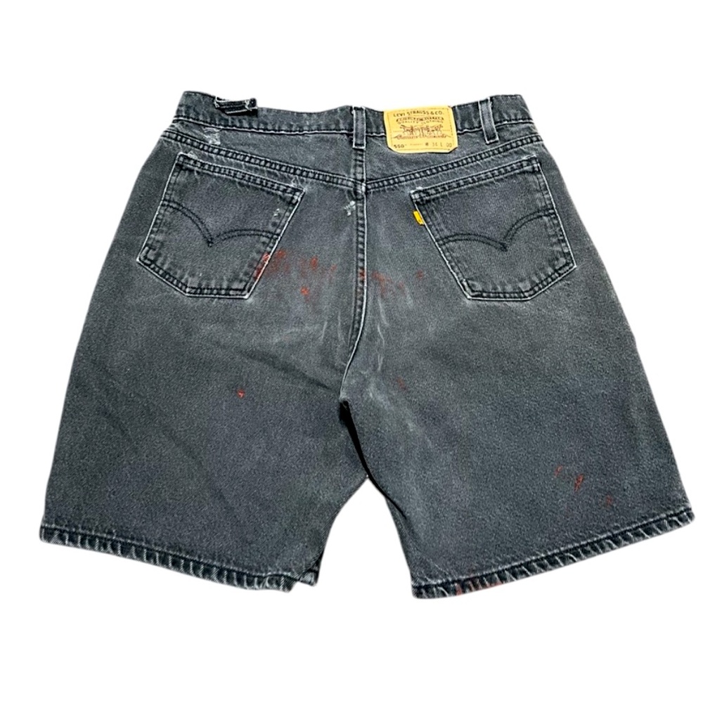 Levi's 550 Men's Faded Black Denim Shorts